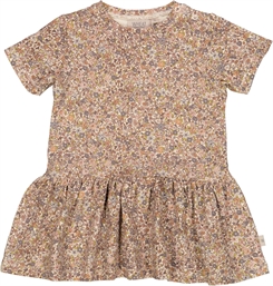 Wheat jersey Dress Birthe - Flower meadow